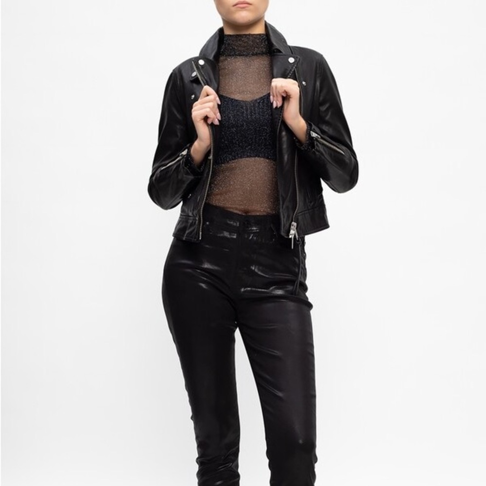 Allsaints Kara biker jacket size 6 like new